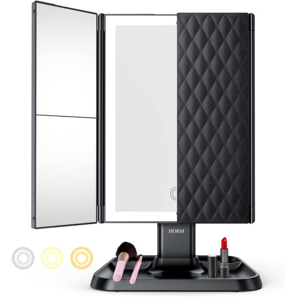 Orren Ellis Fahimul Rectangle LED Floor Mirror Wayfair
